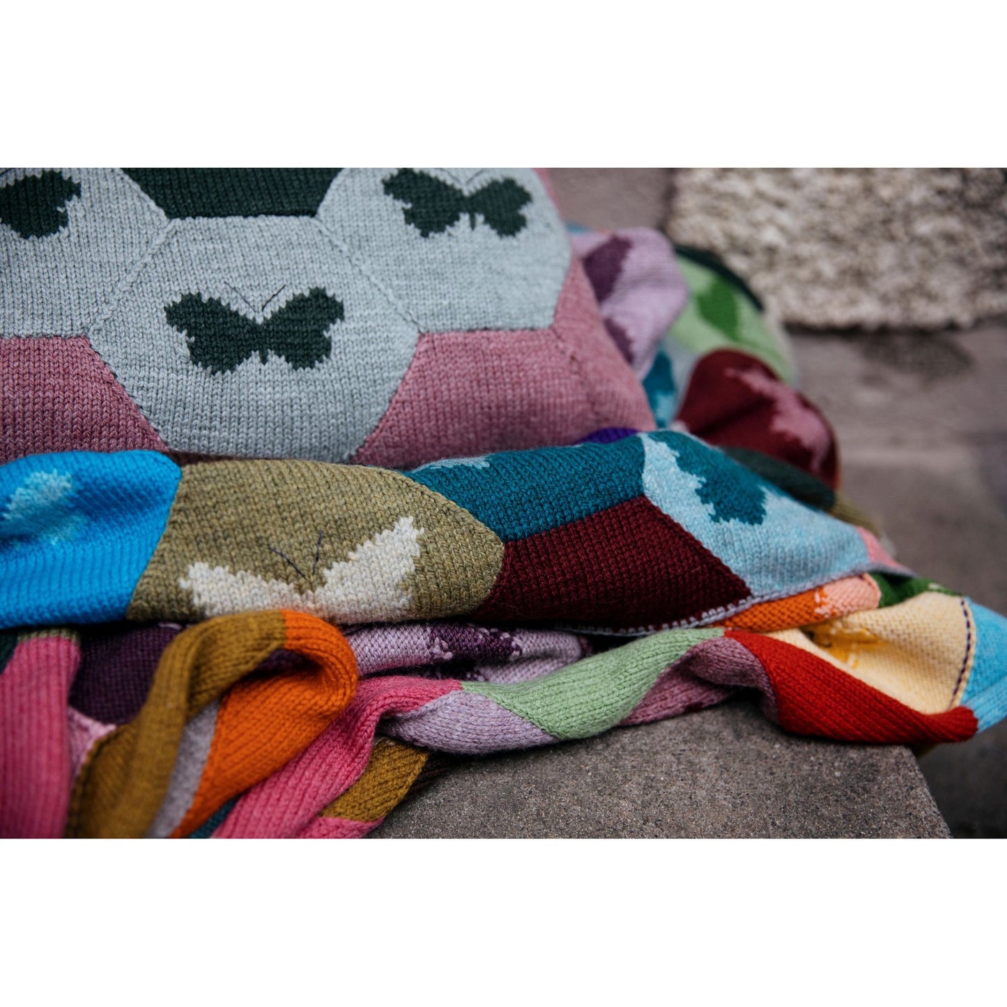 The Knitted Fabric: Colourwork Projects for You and Your Home by Dee Hardwicke