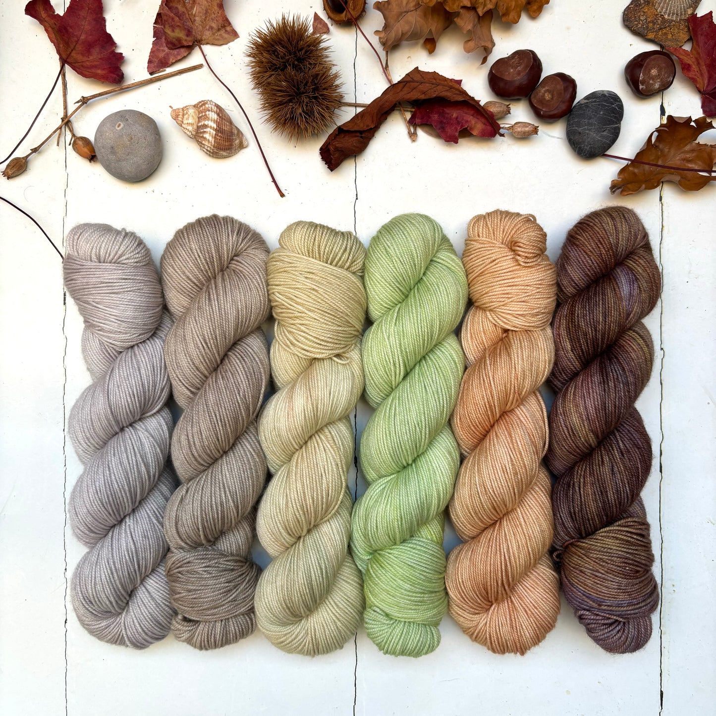 six skein yarn pack – cooms | sport – woven light