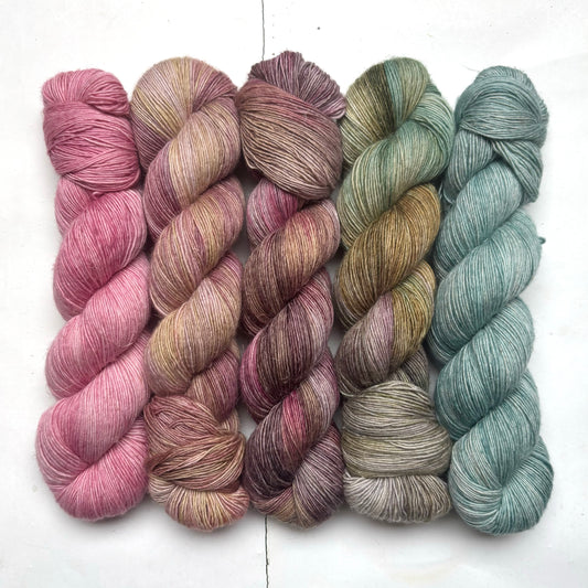 five skein fade – cade | singles – yarn pack – autumn shift