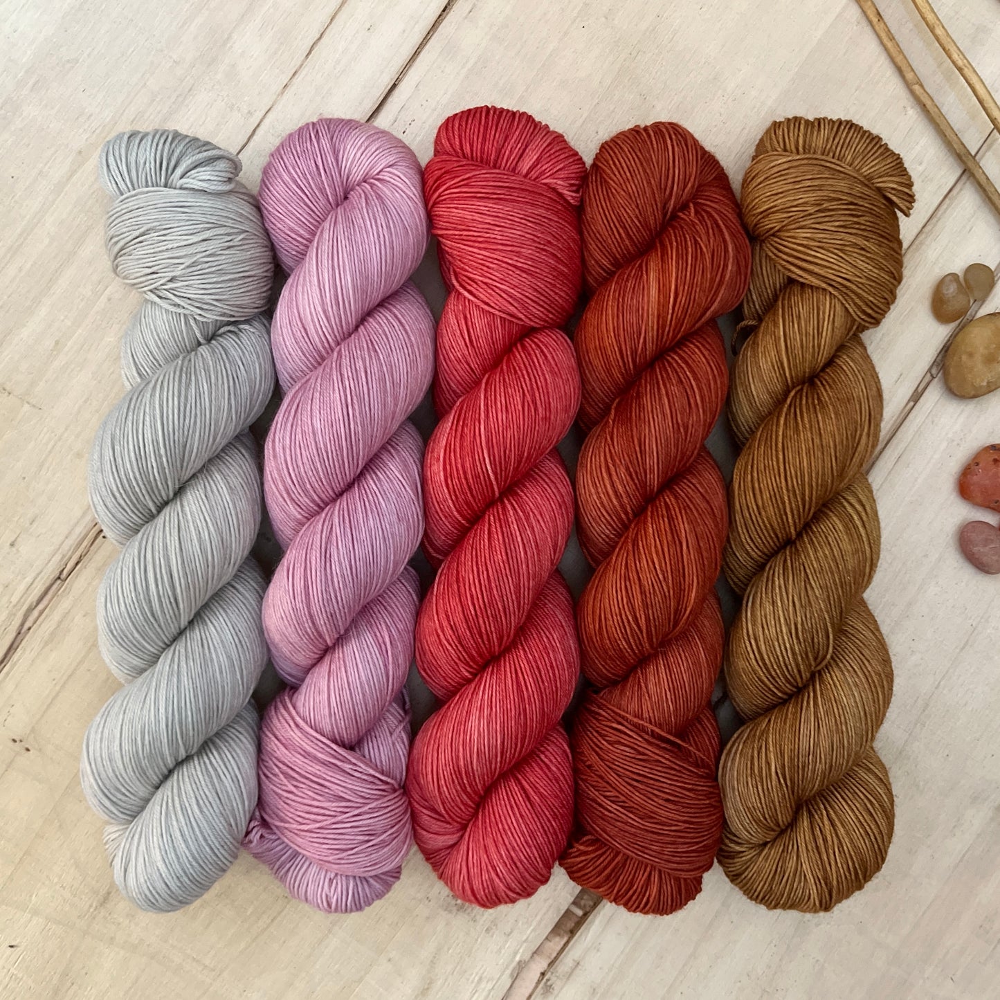 five skein hoo | sock yarn pack - a seasonal slant