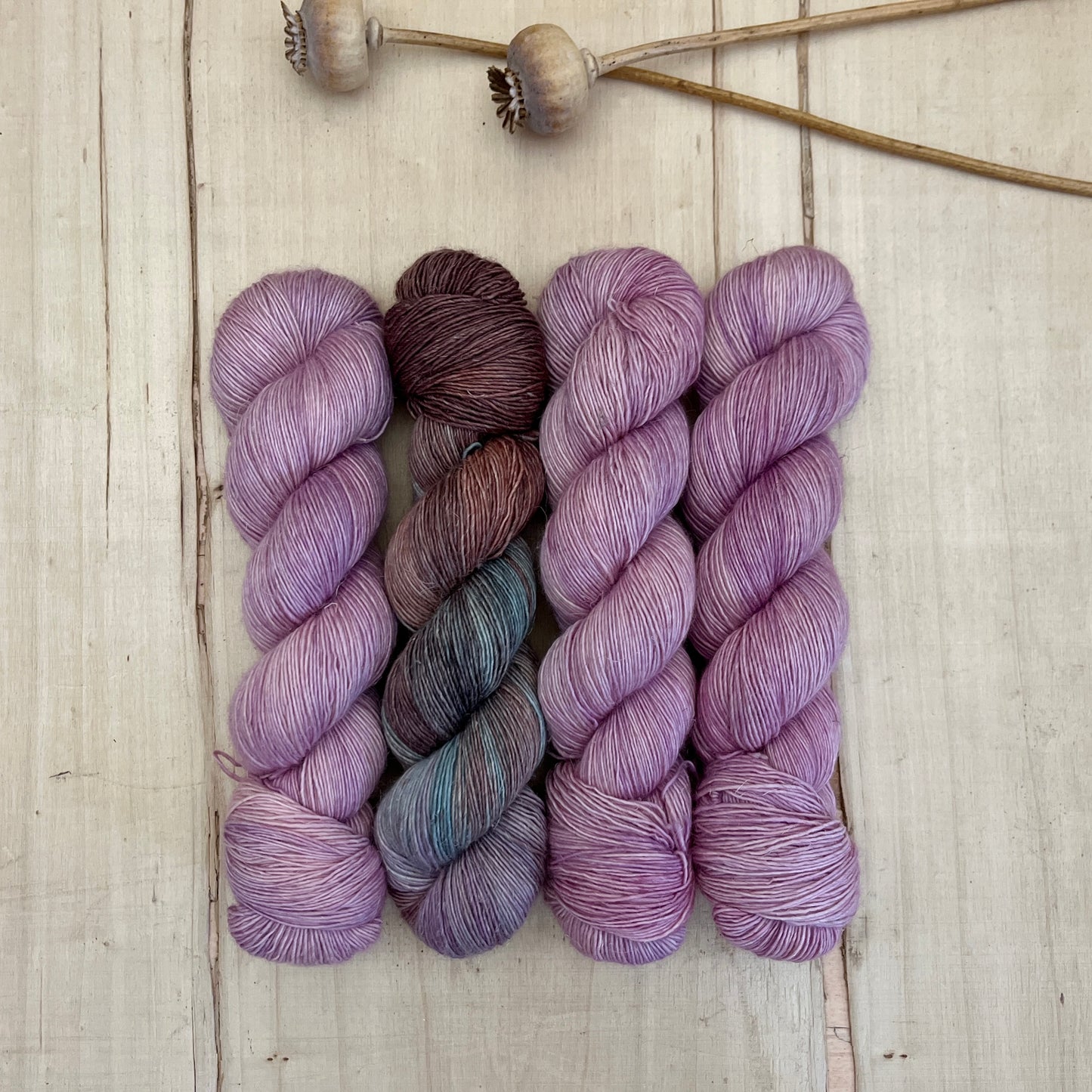 Isang Knits - Krisanteema Shawl - cade | singles - yarn pack #2