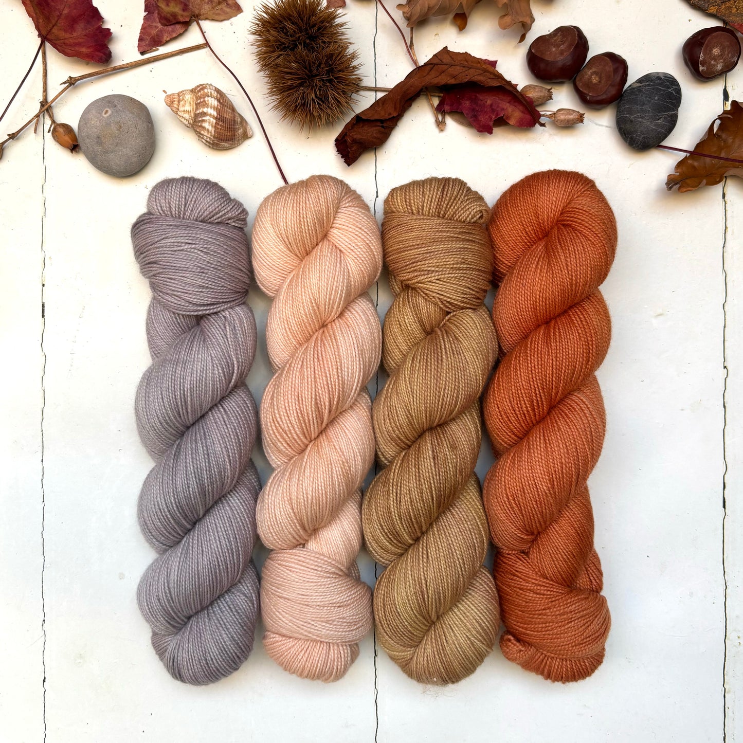 Four skein yarn pack – moor | fingering/4ply – glow