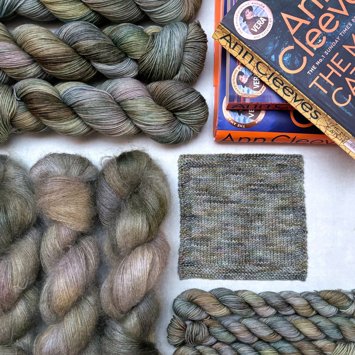 Swatching the Detectives ~ a yarn collection