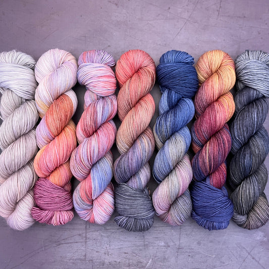 DYED TO ORDER - a skein full of sky - the permanent collection