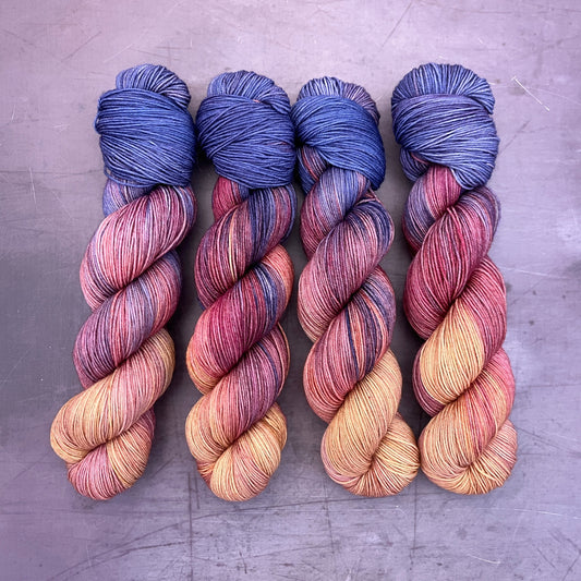 DYED TO ORDER - a skein full of sky - the permanent collection