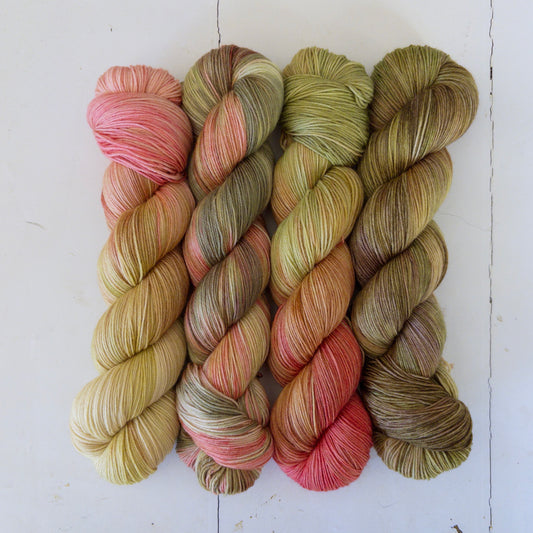four skein fade – pightle | fingering/4ply – yarn pack – spring fling