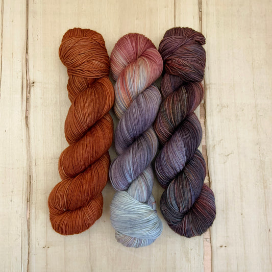 westknits - fiber fest shawl - pightle fingering/4ply - yarn pack #2