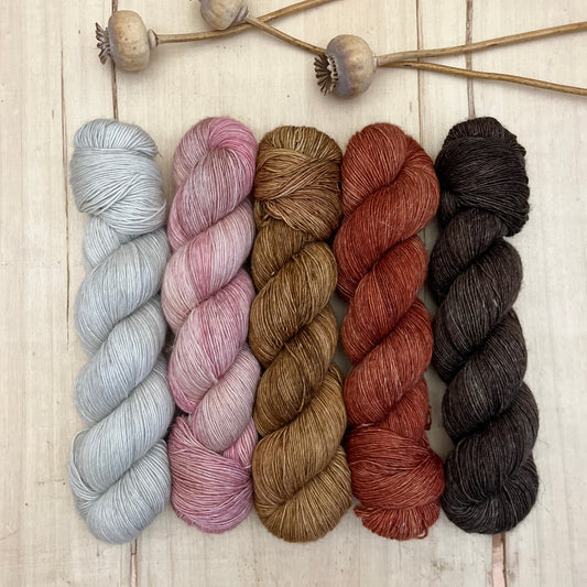 westknits hiberknitalong 2023 – glittering snowscape –  cade | singles – yarn pack #3